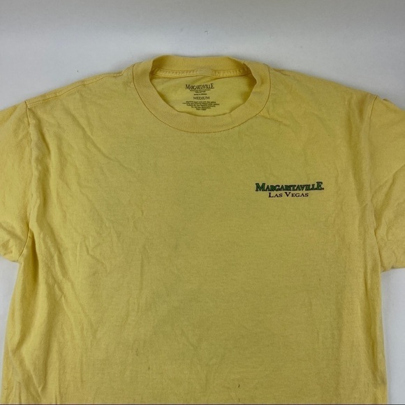 Margaritaville Tshirt Mens Medium Yellow Short Sleeve - Picture 3 of 9